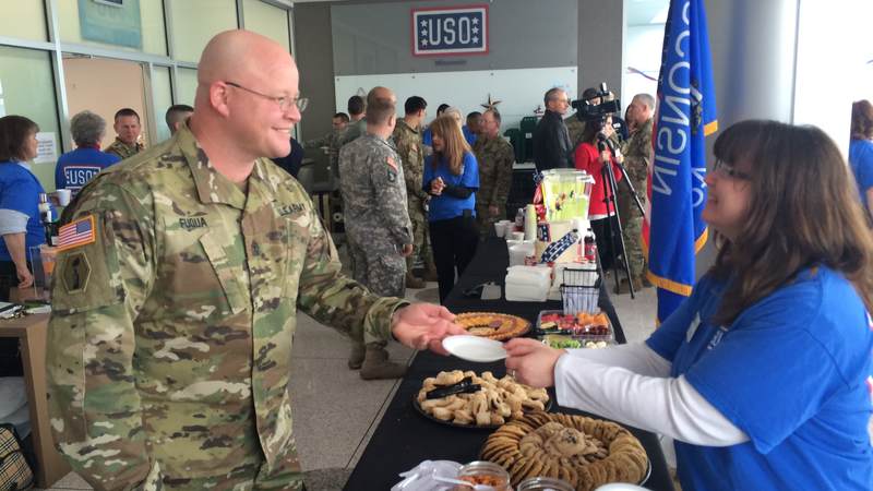On February 4th, the USO’s 75th anniversary, USO Wisconsin opened a center at the La Crosse Regional Airport.