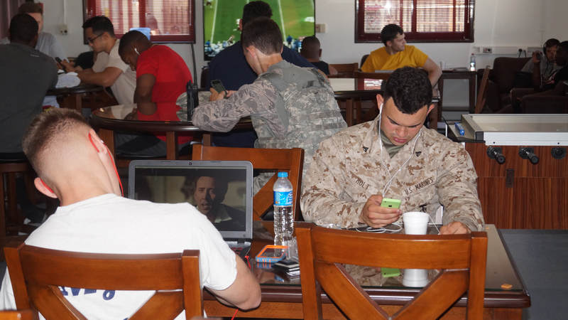 The USO center on Incirlik Air Base in Turkey opened its doors to troops earlier this month.