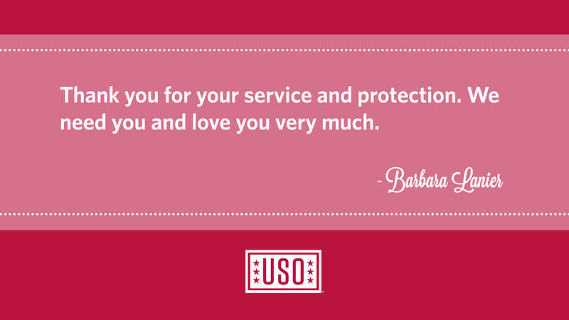 A message from the USO's Campaign to Connect.