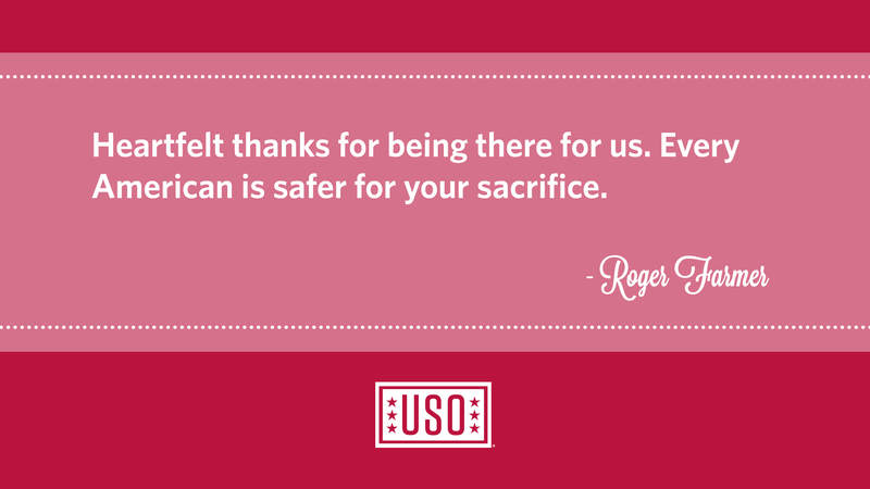 A message from the USO's Campaign to Connect.