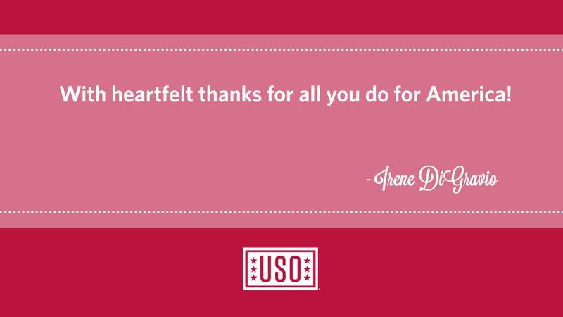 A message from the USO's Campaign to Connect.