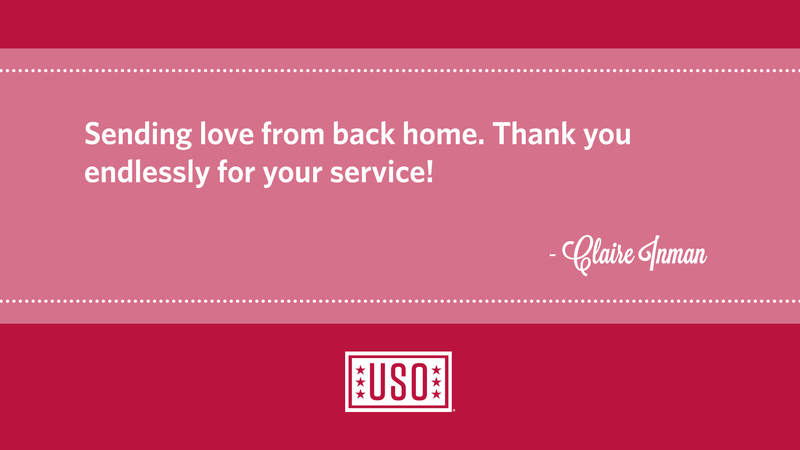 A message from the USO's Campaign to Connect.