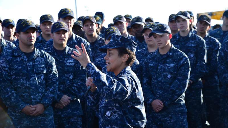 Adm. Michelle Howard made history in 2014 when she became the first four-star woman in Navy history. Howard serves as commander of U.S. Naval Forces Europe.