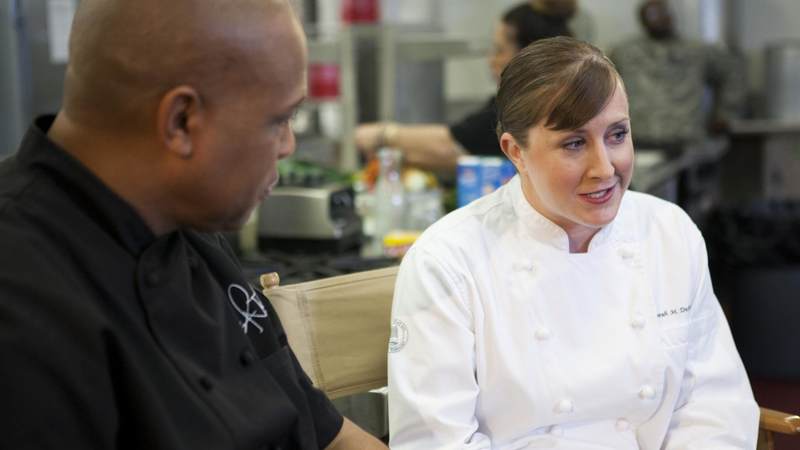 Army Sgt. Sarah Deckert was named 2014 Armed Forces Chef of the Year and is the first woman to win the award.