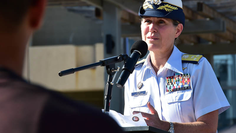 When she was named superintendent of the Coast Guard Academy in 2011, Vice Adm. Sandra Stosz became the first woman to lead a U.S. military service academy.