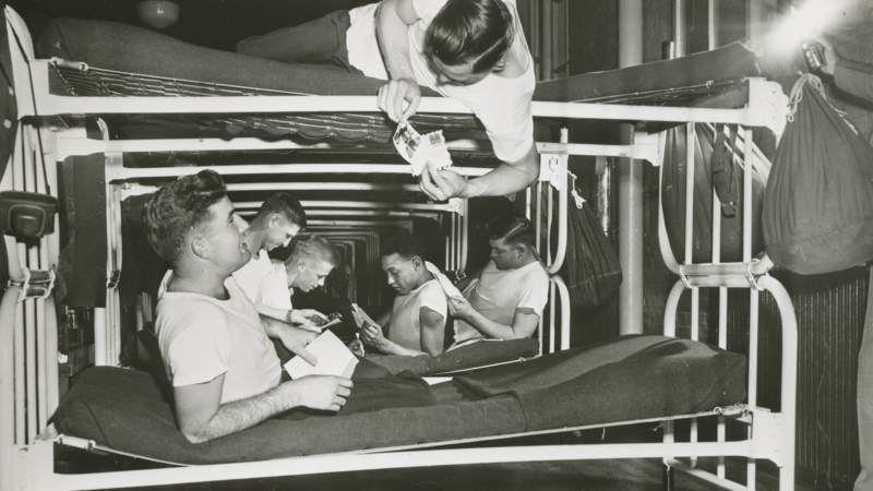Even into the 1930s, the T-shirt wasn’t considered an appropriate undergarment for adults to wear in public, but that all changed after WWII, when millions of military veterans started wearing them as casual outerwear like they had while serving overseas.