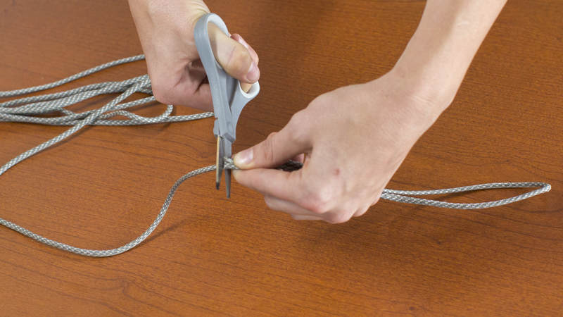 2. Cut a piece of cord that is double the length that you measured.