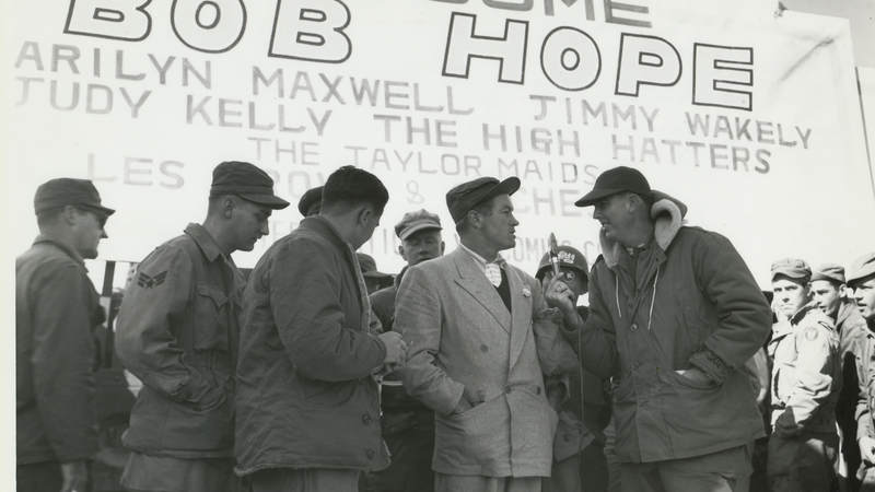 Bob Hope in Korea in 1950.