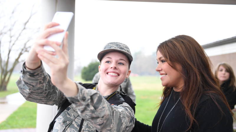 TV star and author Rachael Ray recently embarked on her first USO tour when she visited service members at Joint Base McGuire-Dix-Lakehurst in New Jersey.