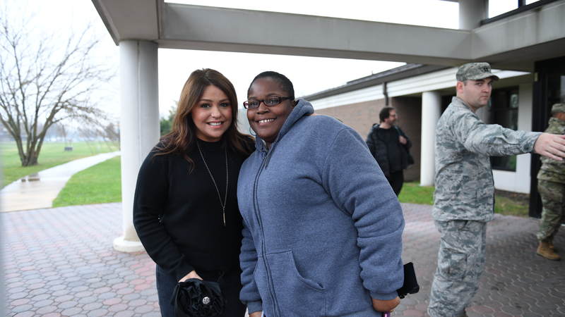 TV star and author Rachael Ray recently embarked on her first USO tour when she visited service members at Joint Base McGuire-Dix-Lakehurst in New Jersey.