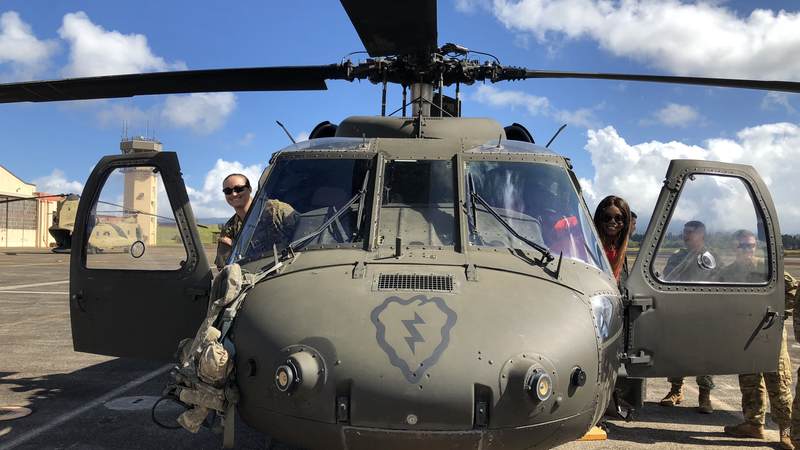 Three-time Olympic gold medal gymnast Gabby Douglas is a Force Behind the Forces after her recent USO tour to Guam and Hawaii in January.