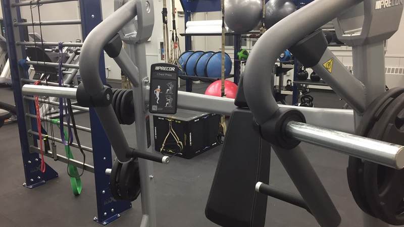 Equipment inside the new USO Fort Wainwright Wellness Center.