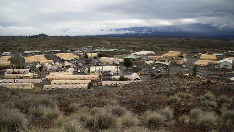 Pohakuloa Training Center, on the Big Island of Hawaii, is located at the base of Maunakea, the only one of three volcanos on the Big Island of Hawaii considered dormant.