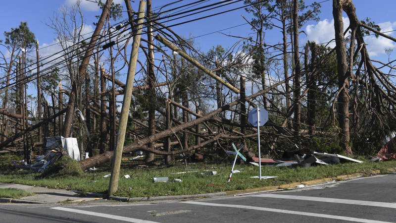 Service members are rebuilding Tyndall Air Force Base in the wake of Hurricane Michael's destruction.