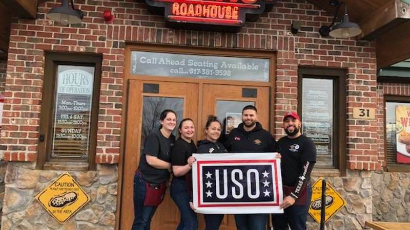 USO New England has partnered with local restaurants and businesses to provide free meals to active duty Coast Guard members and their families during the government shutdown.