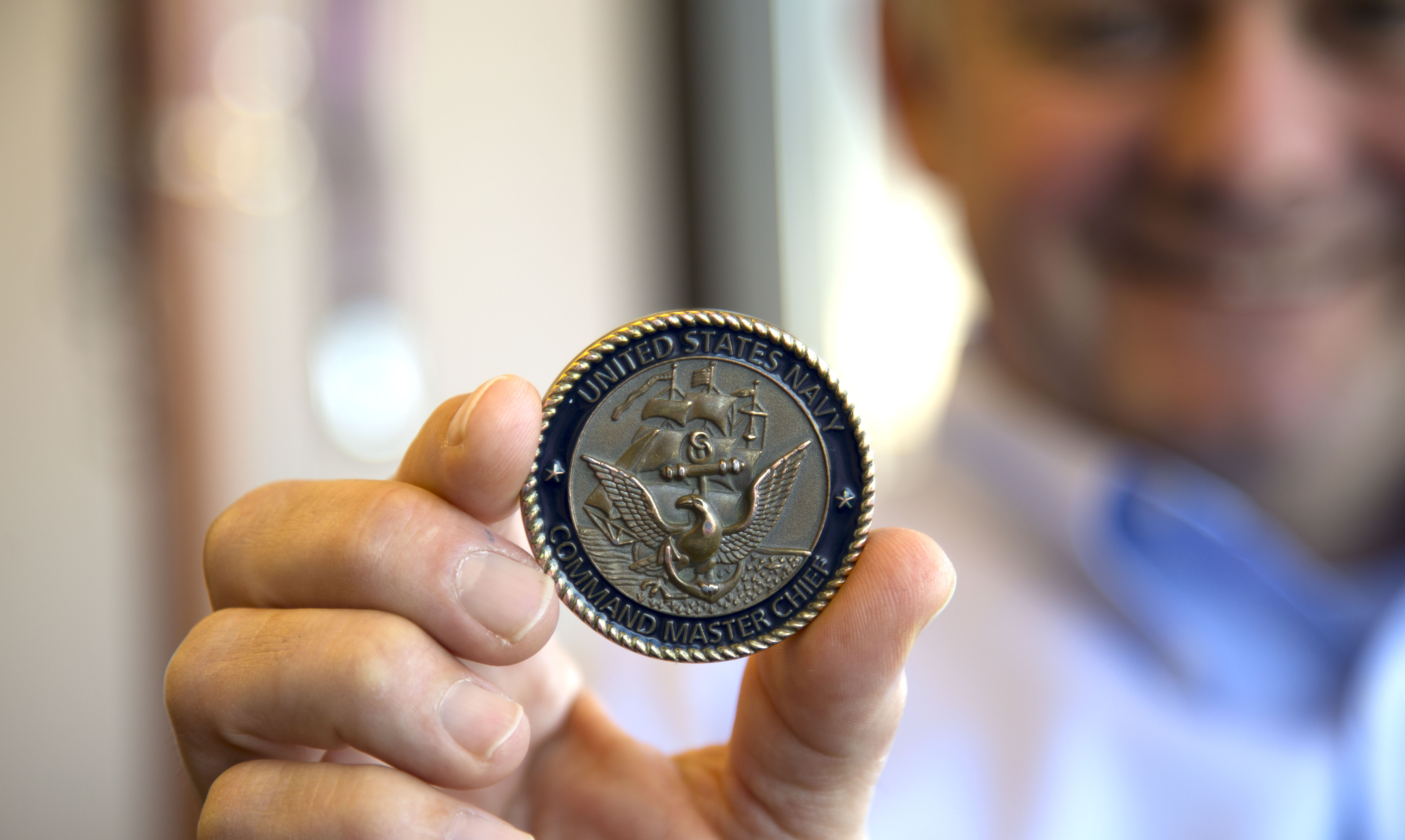 USO navy challenge coins