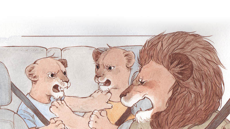 “Why Is Dad So Mad?” illustrations by Karissa Gonzalez-Othon. Courtesy of Kastle Books