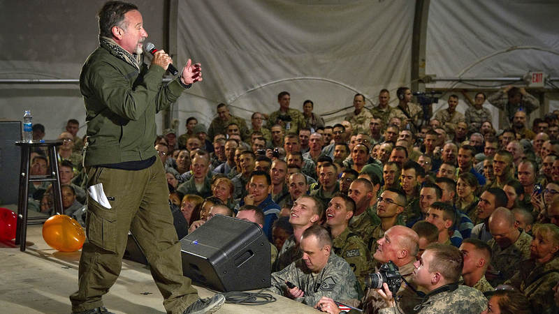 Robin Williams left a legacy of entertaining the troops.