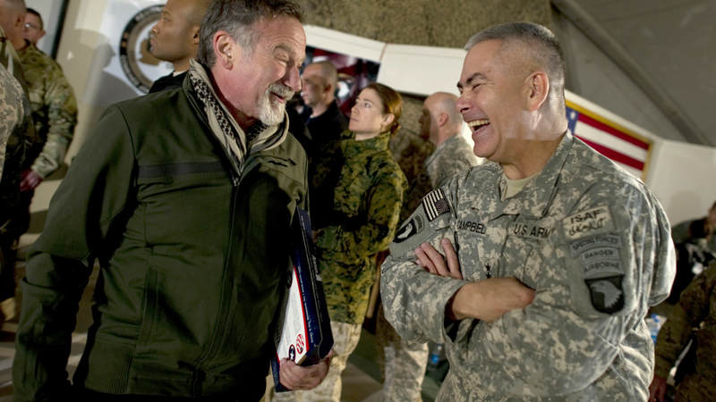 Robin Williams left a legacy of entertaining the troops.